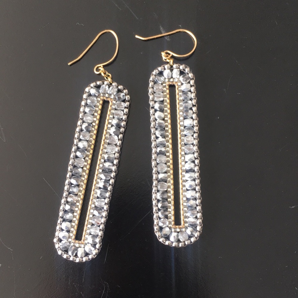 Hand beaded earrings